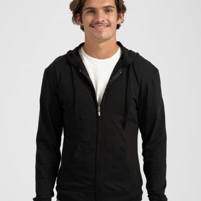 Beach Full-Zip Hooded Long Sleeve T-Shirt Thumbnail