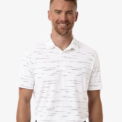Men's Ultimate365 Mesh Glimmer Print Polo Thumbnail