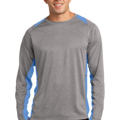 Long Sleeve Heather Colorblock Contender Tee Thumbnail