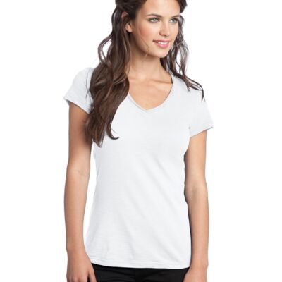 Juniors Slub V Neck Tee Thumbnail