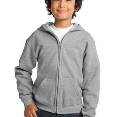 Youth Heavy Blend Full Zip Hooded Sweatshirt Thumbnail