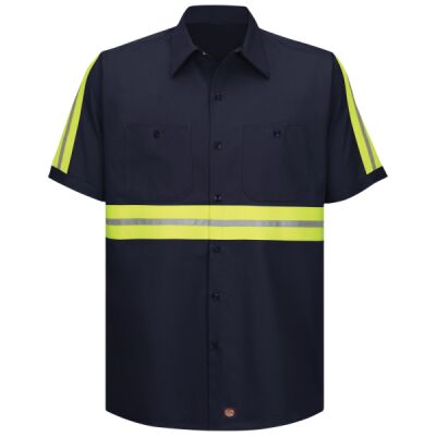 Enhanced Visibility Short Sleeve Cotton Work Shirt Thumbnail