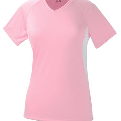 ICD Ladies' Color Block Performance Cooling V-Neck Tee Thumbnail