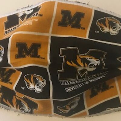 YOUTH FACEMASK - NON-MEDICAL HOMEMADE MASK - MIZZOU Thumbnail