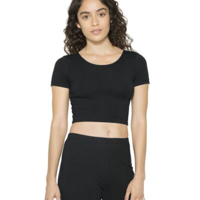 SEW N STTICHES - AMERICAN APPAREL - Women's Cotton Spandex Crop Thumbnail