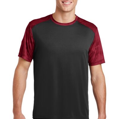 SEW N STITCHES - SPORT-TEK CamoHex Colorblock Tee Thumbnail