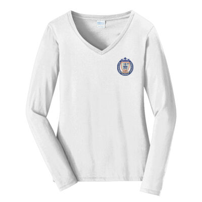 ICD Spirit Wear Ladies Favorite Fan T-shirt V-neck Long Sleeve (non-uniform) Thumbnail